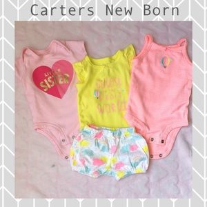 Carters baby girl 4 piece set